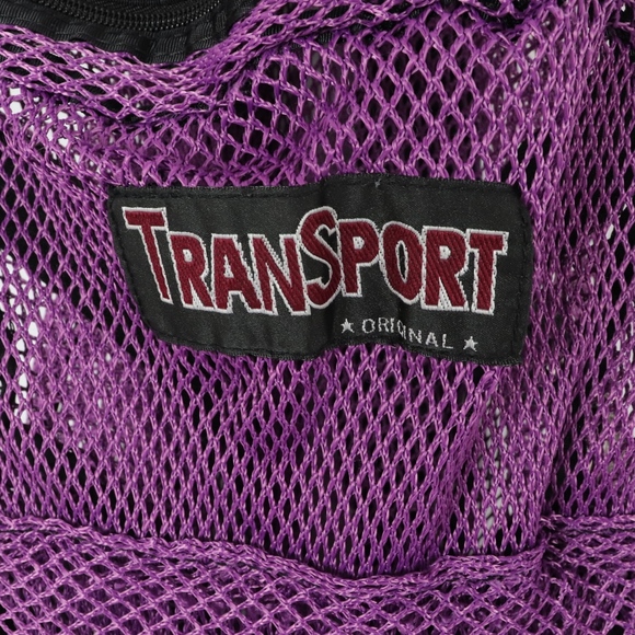 90s TranSport See Through Mesh Bag Backpack Purple - Picture 2 of 8